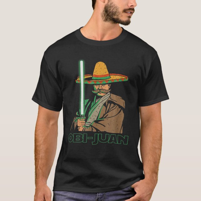 Camiseta Obi Juan Funny Cinco De Mayo Película Mexicana Ner (Anverso)