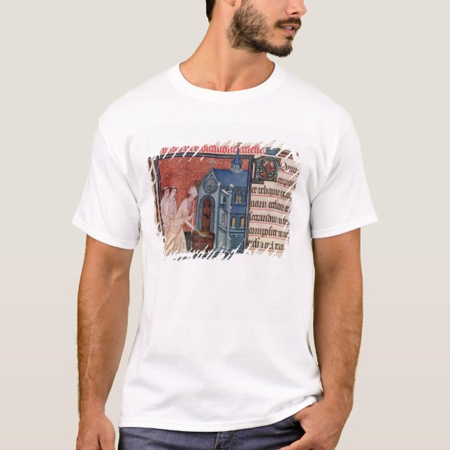 Camiseta Obispo Consecrating una iglesia (Anverso)
