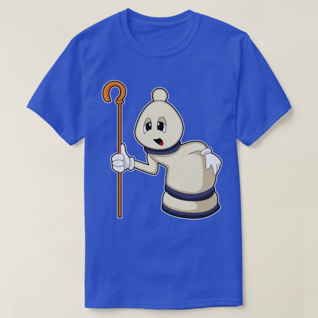Camiseta Obispo de ajedrez en ajedrez (Diseño del anverso)