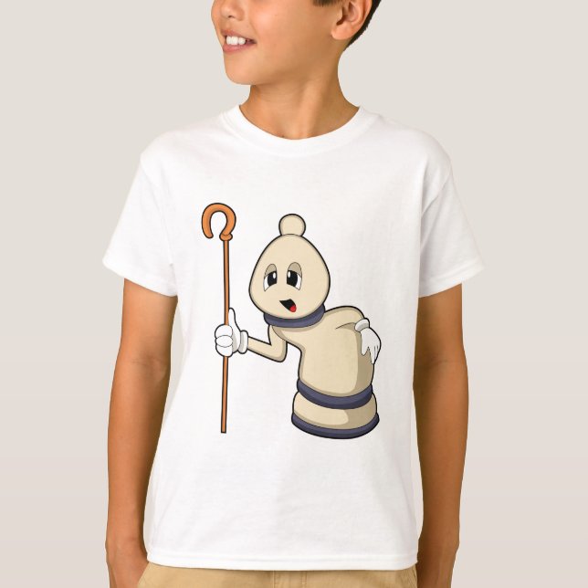 Camiseta Obispo de ajedrez en ajedrez (Anverso)