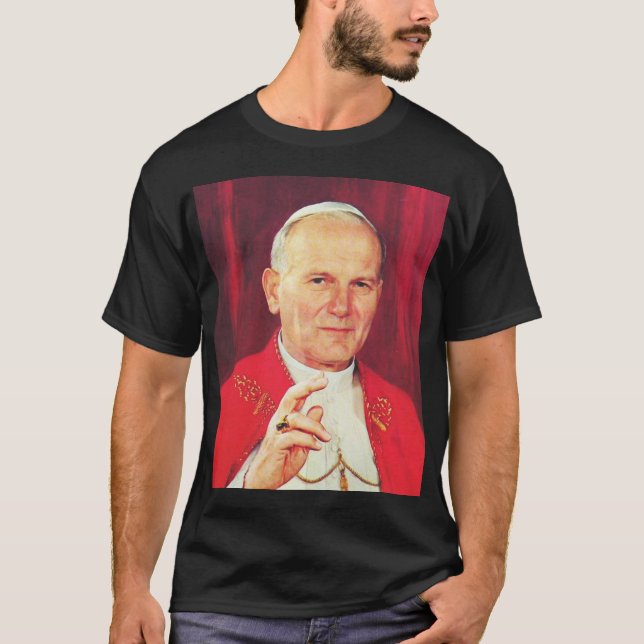 Camiseta Obispo Juan Pablo II de Roma (Anverso)