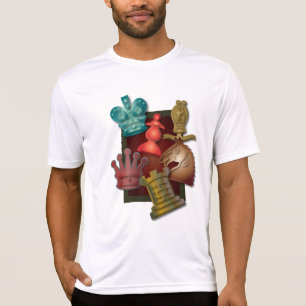 Camiseta Obispo Pawn del caballero del rey reina del diseñ