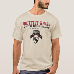Camiseta Objective Rhino: Operation Enduring Freedom 2001