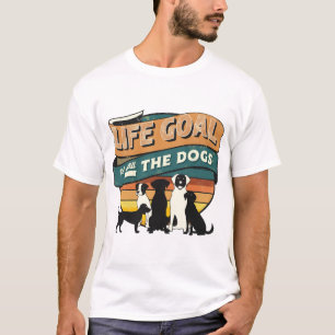 Camiseta Objetivo de vida Acariciar a todos los perros Copi
