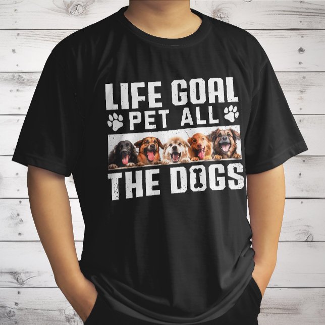 Camiseta Objetivo de vida Acariciar a todos los Perros Fras (Subido por el creador)