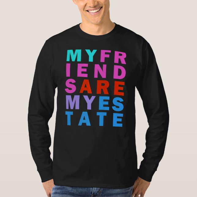 Camiseta Objetivos de amistad Cita Inspiradora arcoiris (Anverso)
