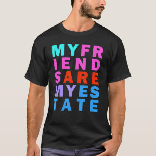 Camiseta Objetivos de amistad Cita Inspiradora arcoiris