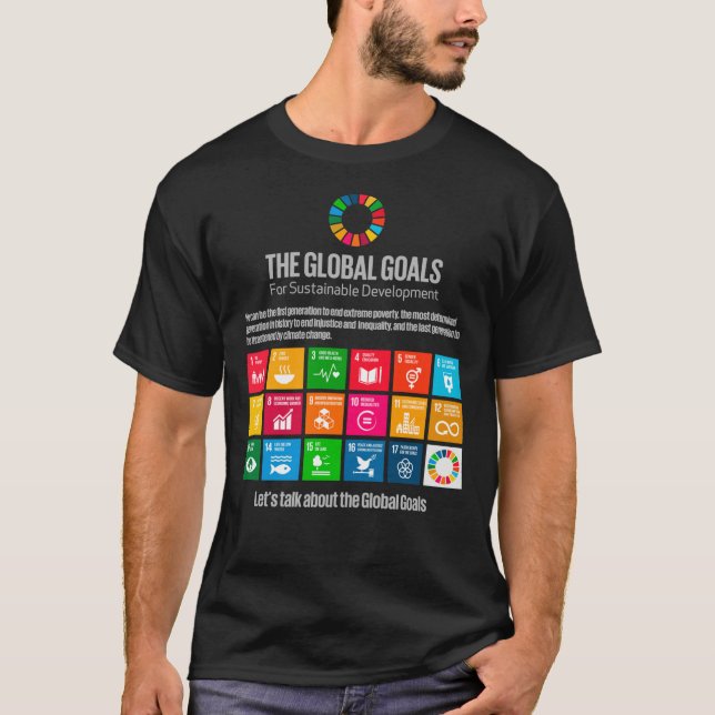 Camiseta Objetivos de Desarrollo Sostenible de las Naciones (Anverso)