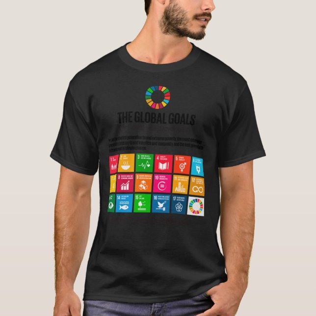 Camiseta Objetivos de Desarrollo Sostenible de las Naciones (Anverso)