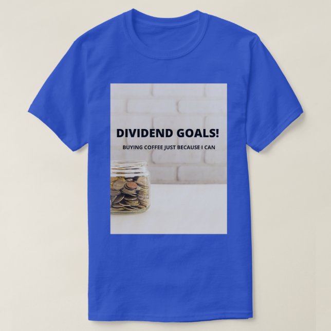 Camiseta Objetivos de dividendos (Diseño del anverso)