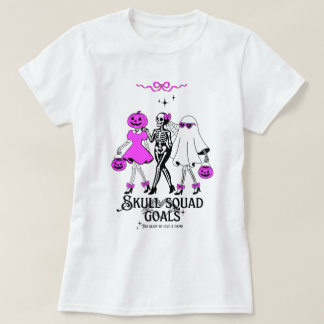 Camiseta Objetivos de la pandilla de cráneos rosados: esque