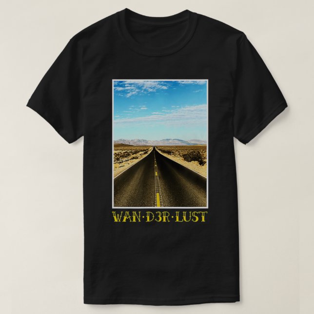 Camiseta Objetivos de viaje de Wanderlust personalizado art (Diseño del anverso)