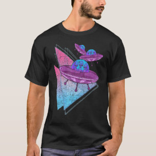 Camiseta Objeto volador no identificado Synthwave Alien Vap