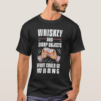 Camiseta Objetos Whiskey Y Sharp Liquet Ax Hatchet