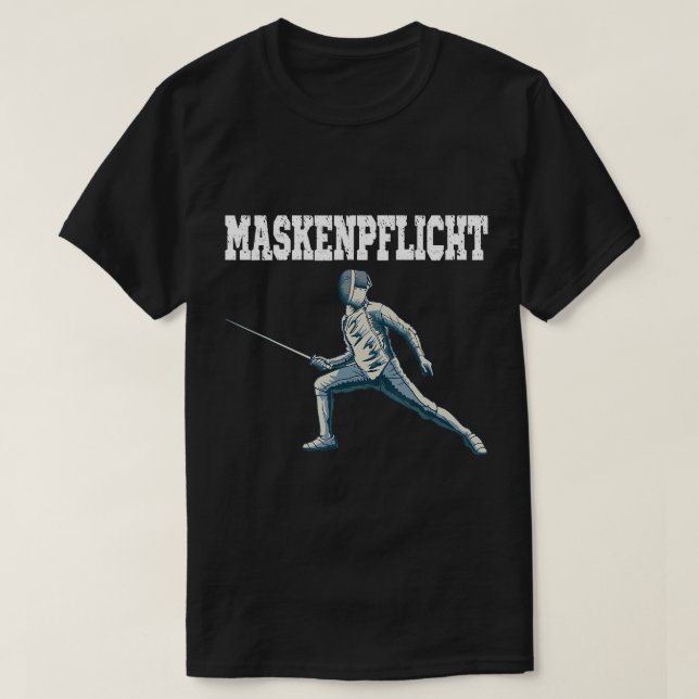 Camiseta Obligación de la máscara de vallado T-Shirt (Diseño del anverso)