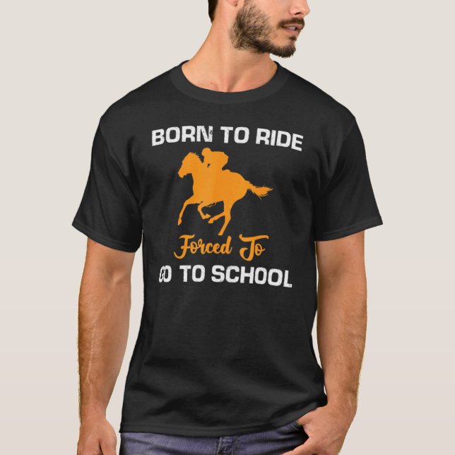 Camiseta Obligado a ir a la escuela (Anverso)