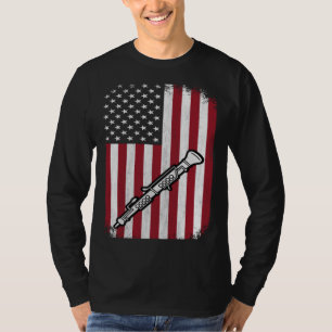 Camiseta Oboe Bandera Americana Vintage Oboísta 4 de Julio