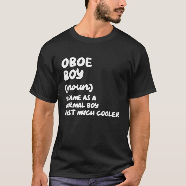 Camiseta Oboe Boy Definition  Musician (Anverso)