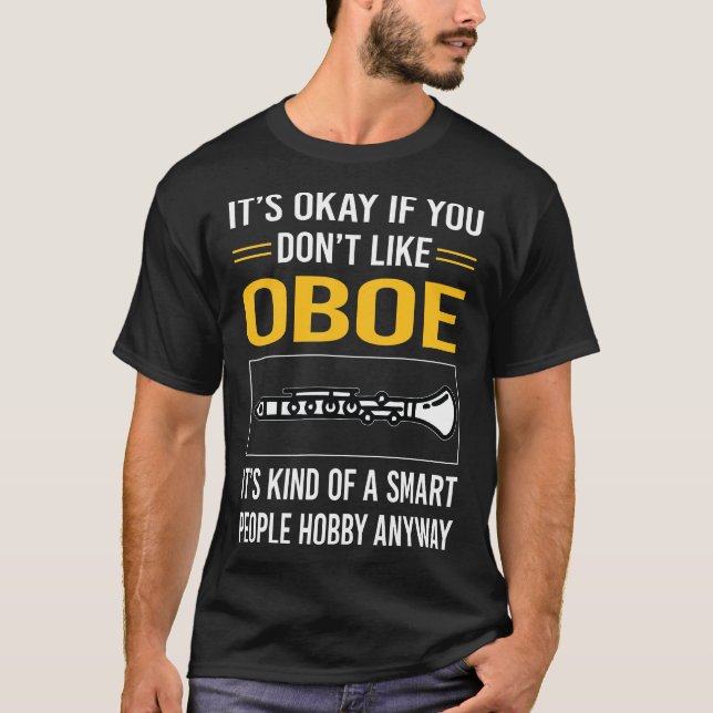 Camiseta Oboe de personas inteligentes (Anverso)