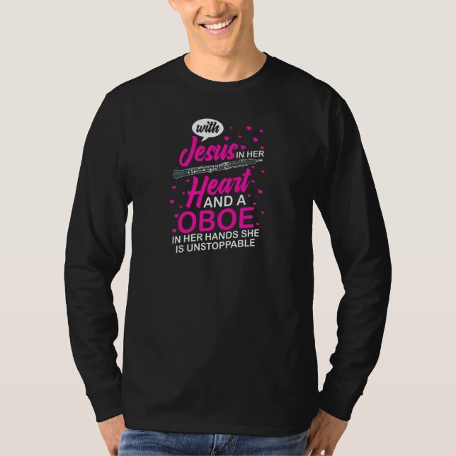 Camiseta Oboe Instrument Music Player Beginner Lesson Obois (Anverso)