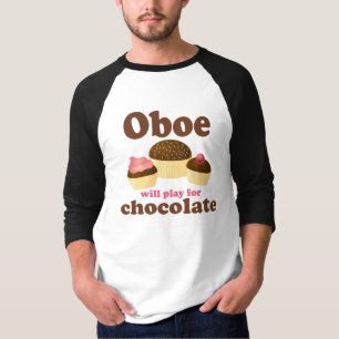 Camiseta Oboe jugará para el chocolate