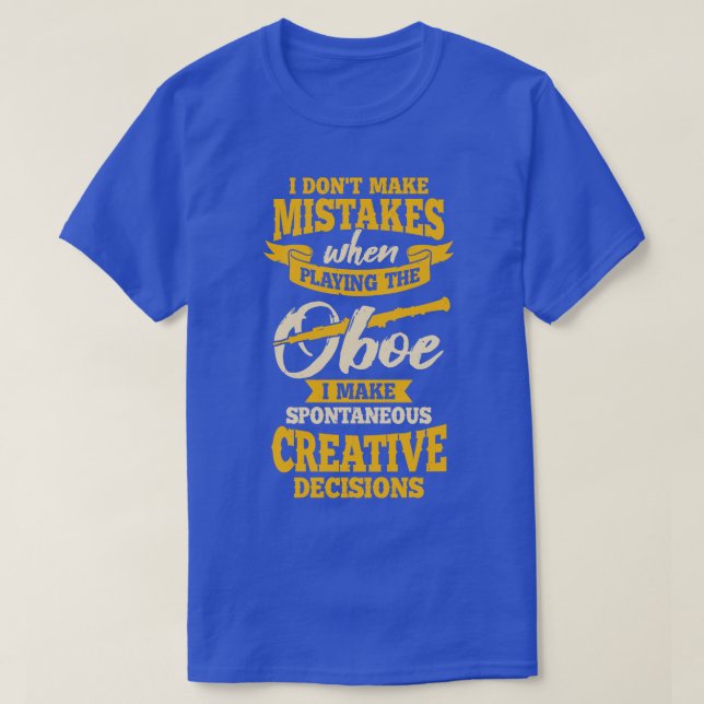 Camiseta Oboe Player Instrument Oboist Gift (Diseño del anverso)