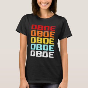 Camiseta Oboe Player Vintage Music Marcha Band Oboist