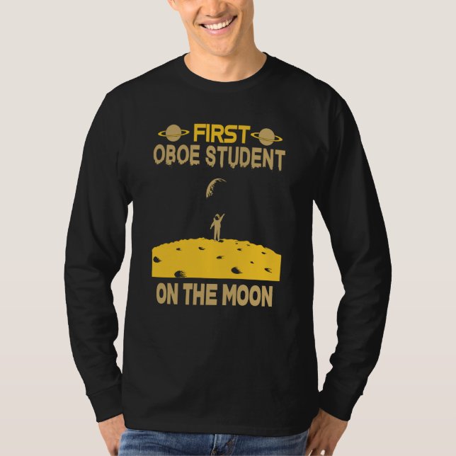 Camiseta Oboe Student On The Moon (Anverso)