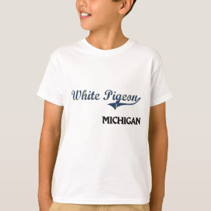 Camiseta Obra clásica blanca de la ciudad de Michigan de l