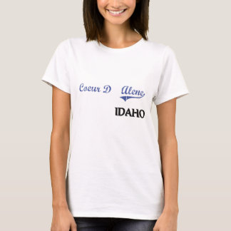 Camiseta Obra clásica de la ciudad de Coeur D'Alene Idaho