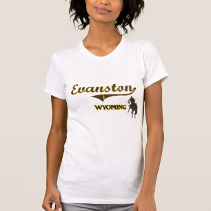 Camiseta Obra clásica de la ciudad de Evanston Wyoming