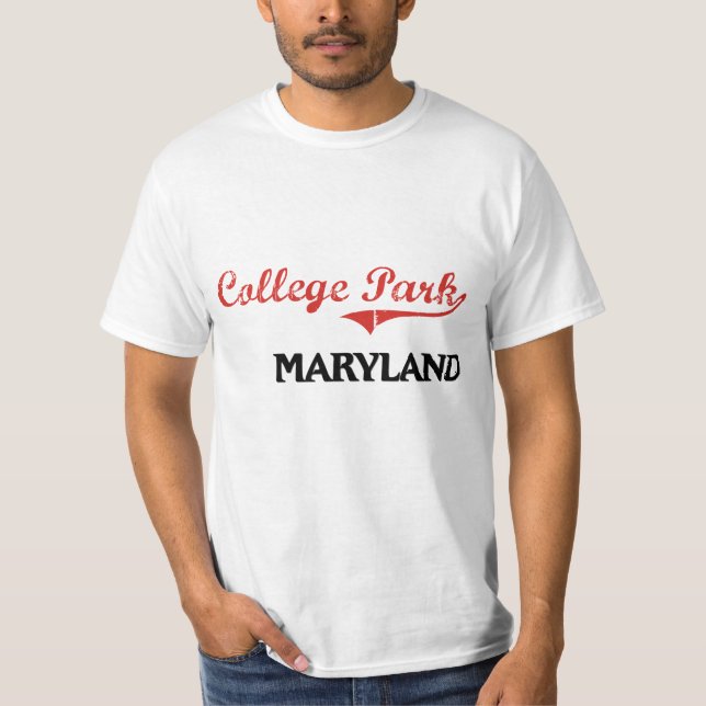 Camiseta Obra clásica de la ciudad de Maryland del parque (Anverso)