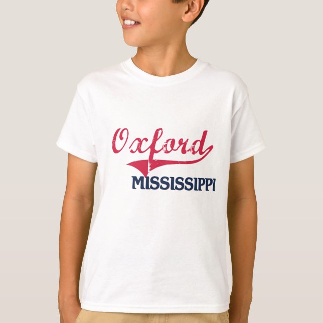 Camiseta Obra clásica de la ciudad de Oxford Mississippi (Anverso)