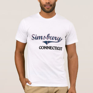 Camiseta Obra clásica de la ciudad de Simsbury Connecticut