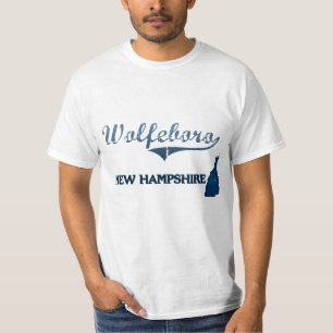 Camiseta Obra clásica de la ciudad de Wolfeboro New