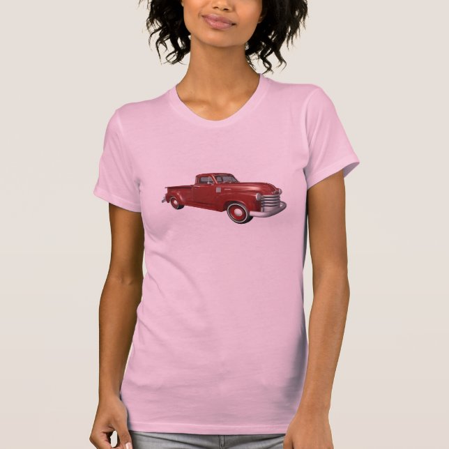 Camiseta Obra clásica del camión de recogida de Chevy 1951 (Anverso)