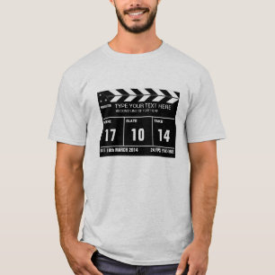 Camiseta Obra clásica personalizada de Clapperboard