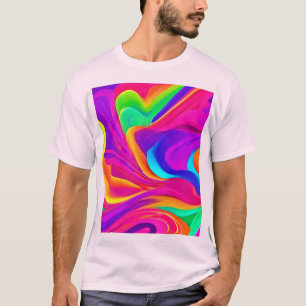 Camiseta Obra de arte abstracta colorida