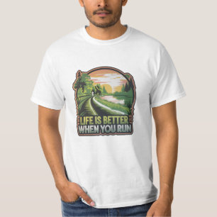 Camiseta Obra de arte con temas de ejecución para estilos d