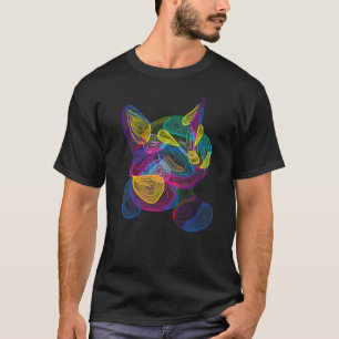 Camiseta Obra De Arte Creativa Para Gato De Color Gatito