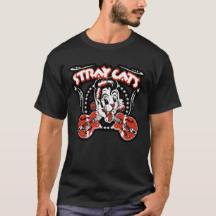 Camiseta Obra de arte de bandas de gatos callejeros de anim