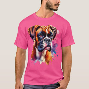 Camiseta Obra de arte de Boxer Dog