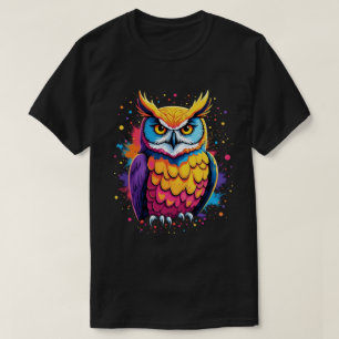 Camiseta Obra de arte de búho lechuza Nocturnal Lover