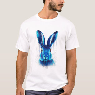 Camiseta Obra de arte de conejo de pascua - acuarela de con