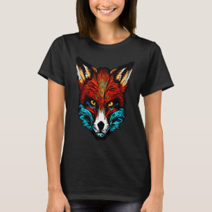 Camiseta Obra de arte de depredadores silvestres de zorros 