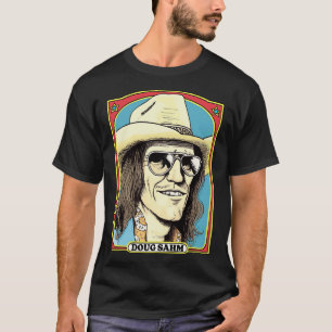 Camiseta Obra de arte de fans del Ilustracion Doug Sahm Ret