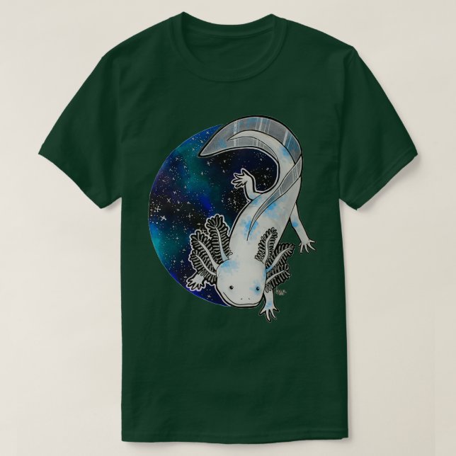 Camiseta Obra de arte de Galaxy Axolotl (Diseño del anverso)