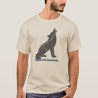 Camiseta obra de arte de lobo