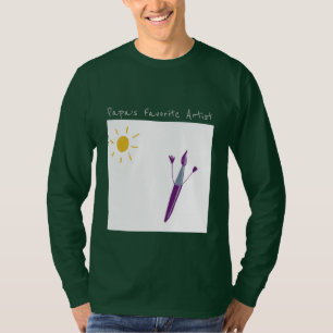 Camiseta Obra de arte de un niño sobre un hombre
