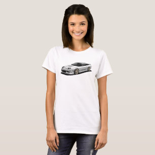 Camiseta obra de arte dibujada a mano de nissan 240sx